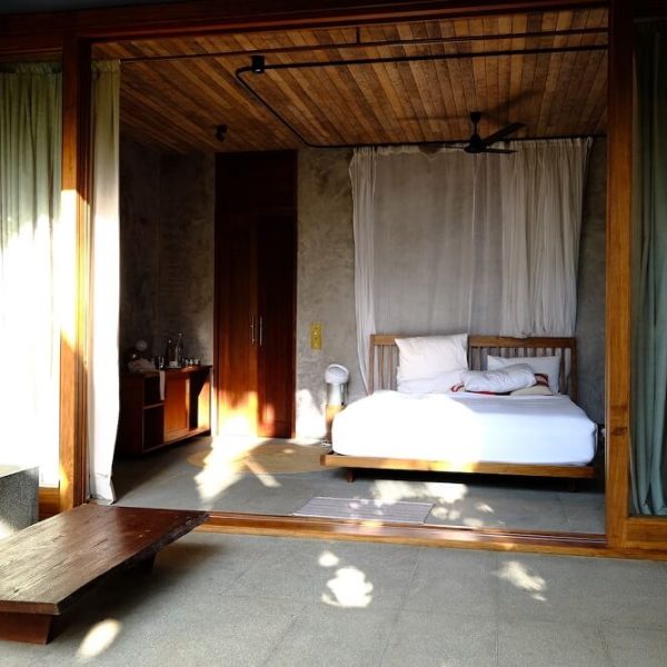 Sliding door open